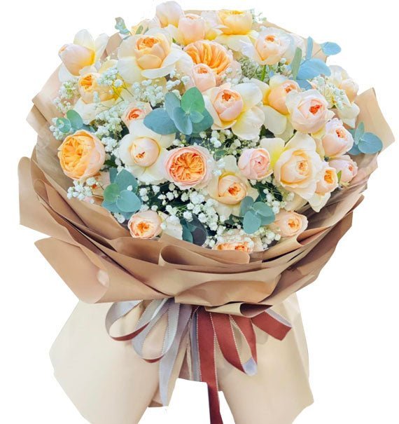 Bó hoa hồng nhiều màu sắc thể hiện ý nghĩa đa dạng của hoa hồng — Hoa Sài Gòn