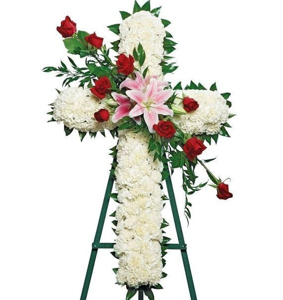 Vòng hoa chia buồn đạo công giáo - Hoa Sài Gòn