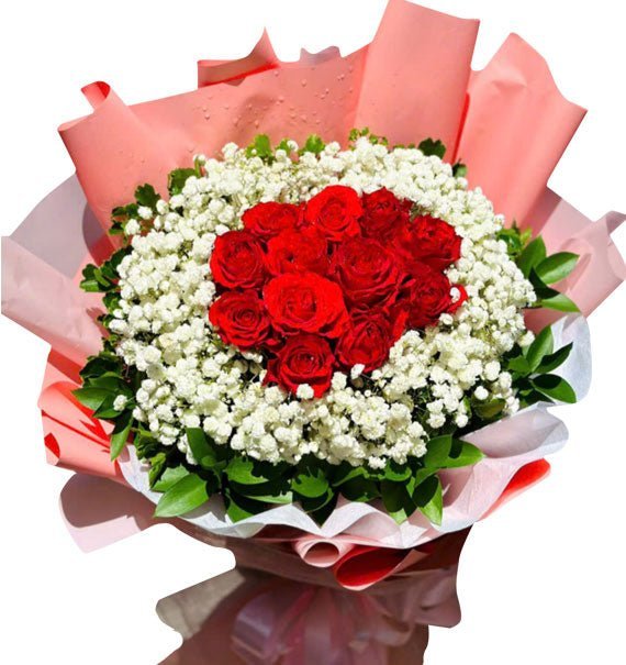 Bó hoa hồng đỏ tượng trưng ý nghĩa số lượng hoa tặng — Hoa Sài Gòn