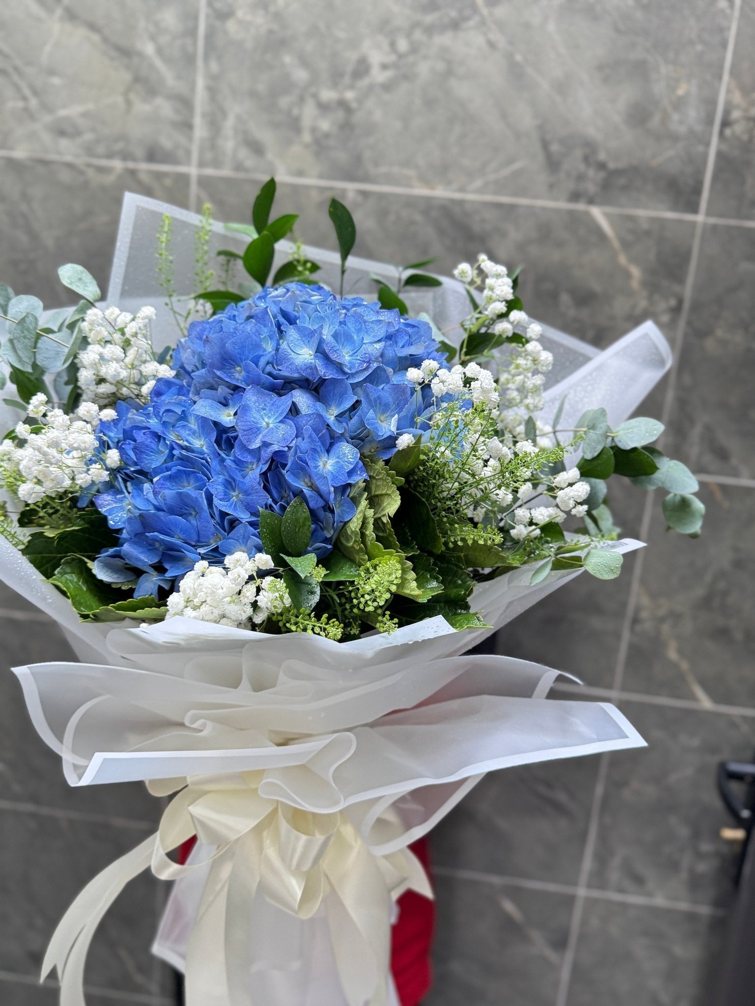 Bó Hoa Cẩm Tú Cầu Xanh - Hoa Sài Gòn