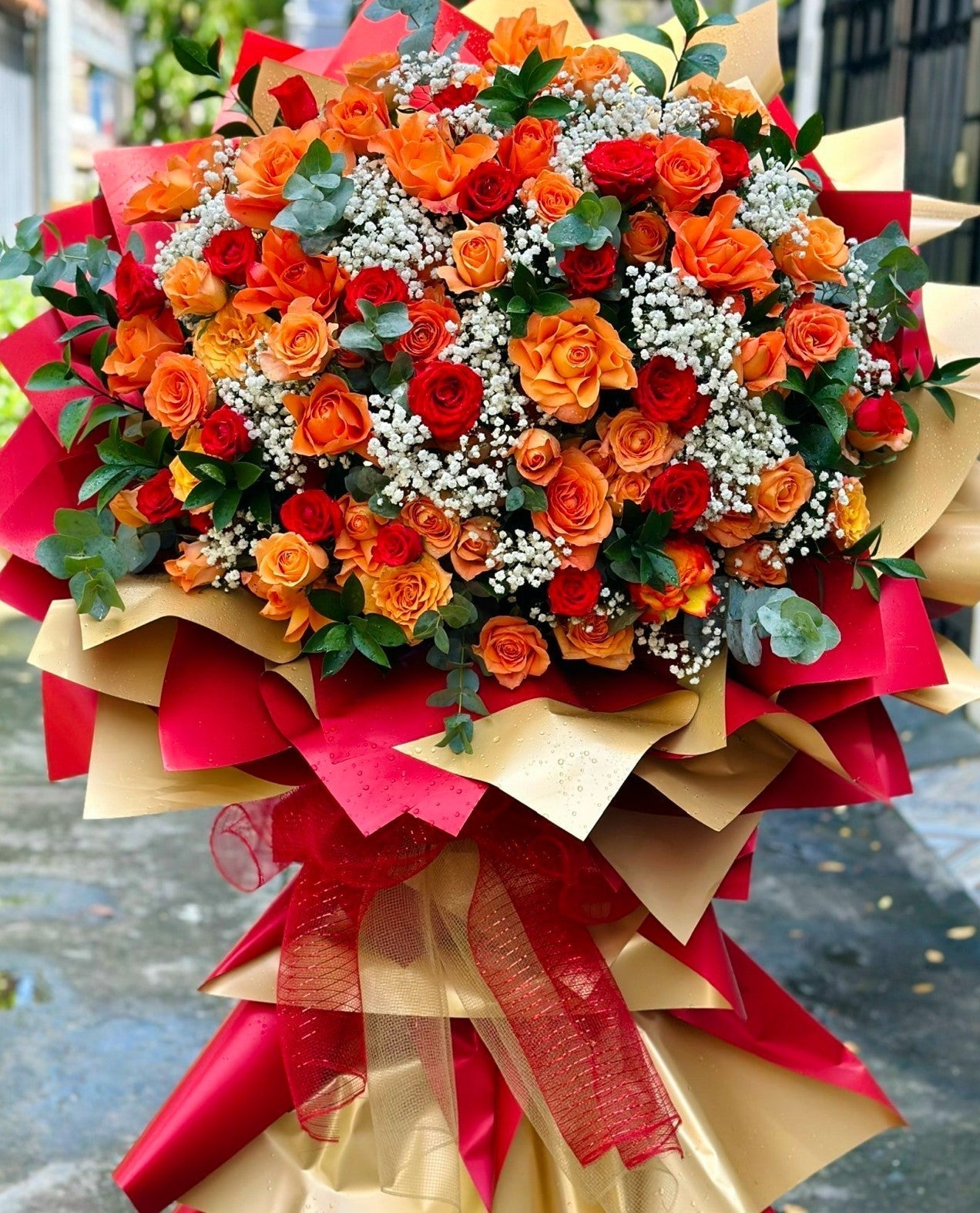 Kệ hoa khai trương đẹp