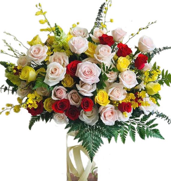 Bình Hoa Khai Trương 38 - Hoa Sài Gòn