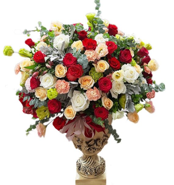 Bình Hoa Khai Trương 39 - Hoa Sài Gòn