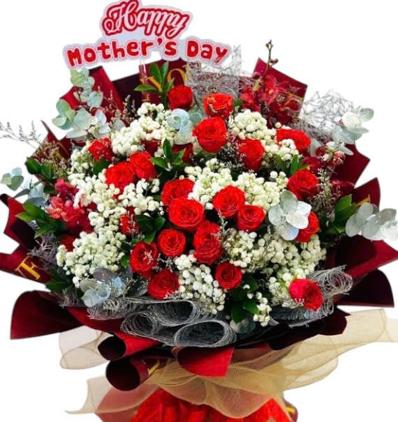 Bó hoa hồng tặng lễ mẹ