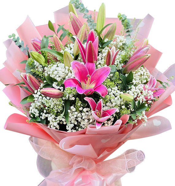 Bó Hoa Ly Hồng Ngày 20/10