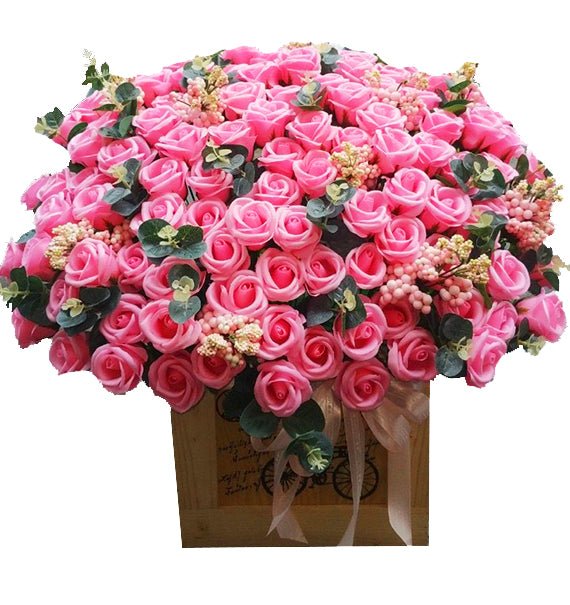 Giỏ Hoa Hồng Sáp 17 - Hoa Sài Gòn