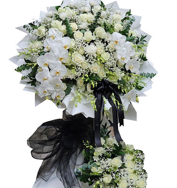 Hoa Chia Buồn Hai Tầng - Hoa Sài Gòn