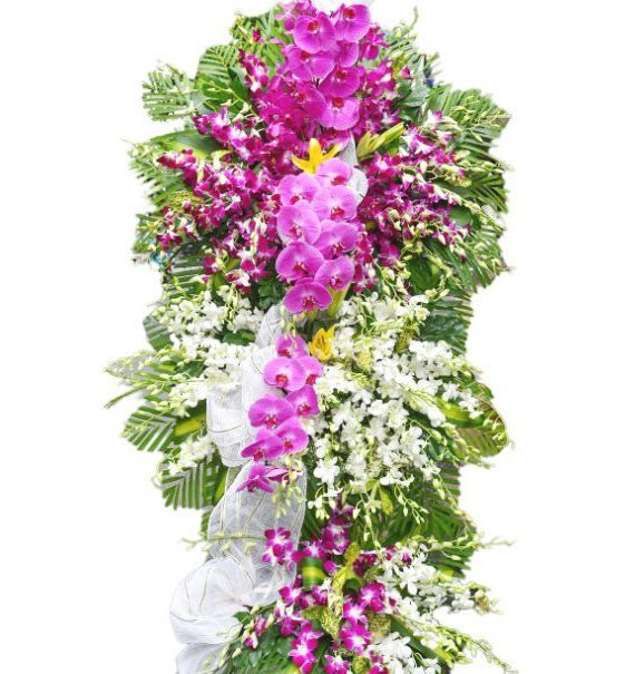 Hoa Viếng Tang Lễ 3 Tầng - Hoa Sài Gòn