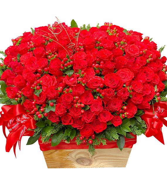 hop go hoa hong do hinh tim