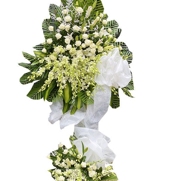 Kệ Hoa Chia Buồn 30 - Hoa Sài Gòn