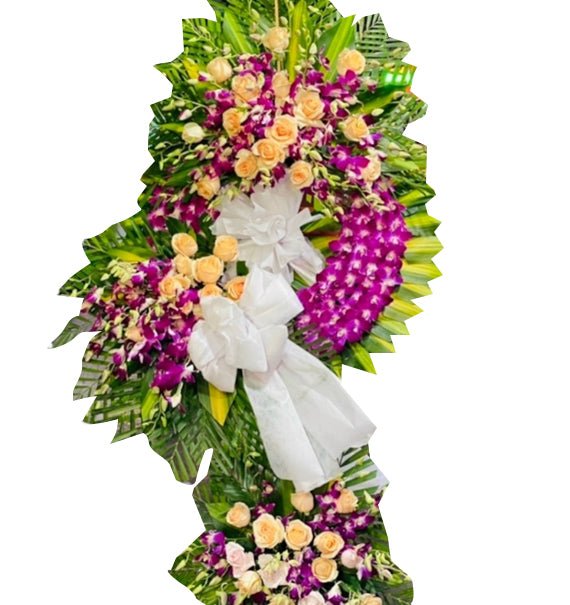 Kệ Hoa Chia Buồn 54 - Hoa Sài Gòn