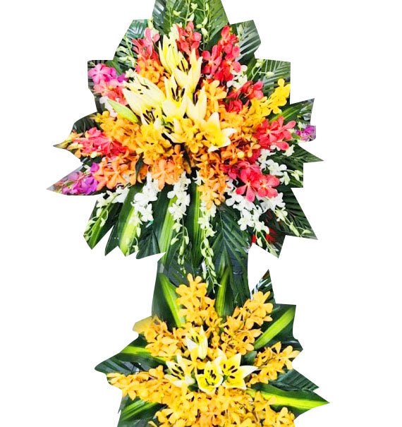 Kệ Hoa Chia Buồn 55 - Hoa Sài Gòn