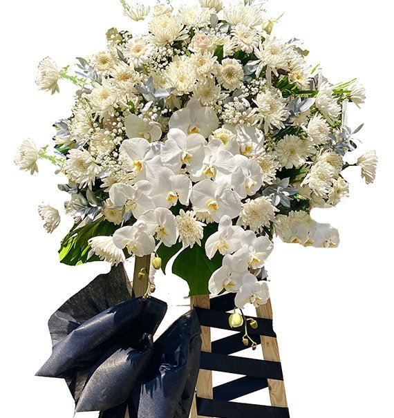 Kệ Hoa Chia Buồn Lan Hồ Điệp - Hoa Sài Gòn