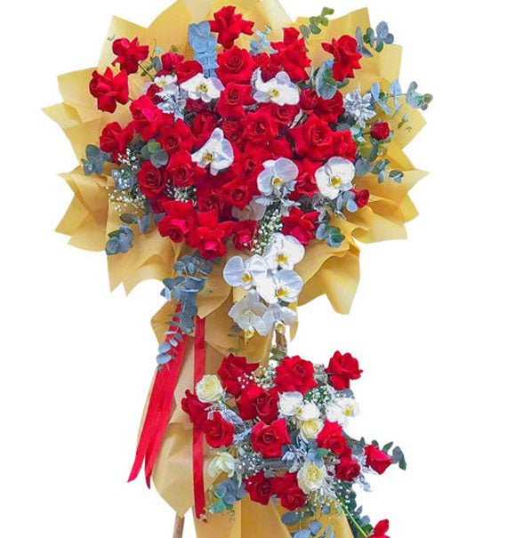 Kệ Hoa Khai Trương 08 - Hoa Sài Gòn