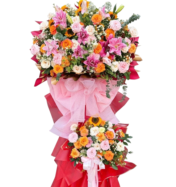 Kệ Hoa Khai Trương 2 Tầng