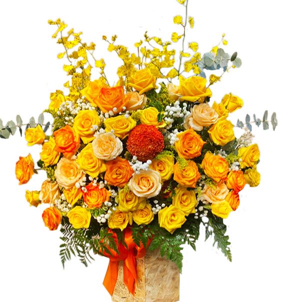 Lẵng Hoa Khai Trương 12 - Hoa Sài Gòn