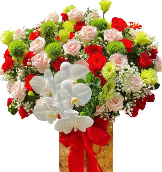 Lẵng Hoa Khai Truong 52 - Hoa Sài Gòn