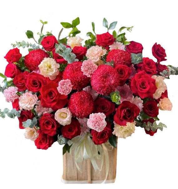 Lẵng Hoa Khai Truong 62 - Hoa Sài Gòn