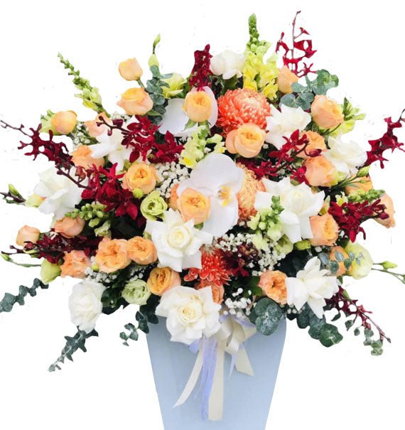 Lẵng Hoa Khai Trương 73 - Hoa Sài Gòn