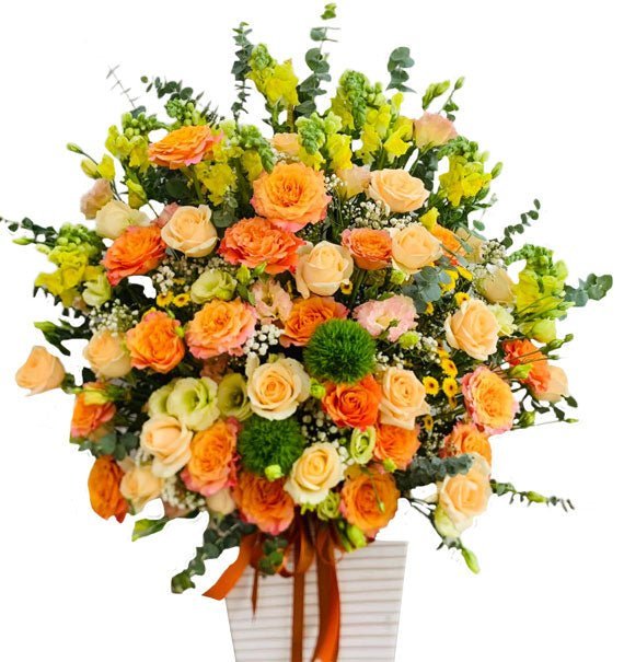 Lẵng Hoa Khai Truong Để Bàn - Hoa Sài Gòn