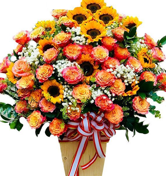 Lẵng Hoa Khai Trương Hồng Phát - Hoa Sài Gòn